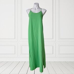 New Collection Green Maxi Dress Made In Italia